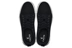 CALTO - X2322 - 2.4 Inches Taller (Black/White & Black Sole) - Lace Up Casual Sneaker - Lightweight