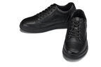 CALTO - Y7111 - 2.6 Inches Taller (Black) - Elevated Pebble Grain Leather Sneakers