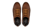 CALTO - Y7153 - 2.6 Inches Taller (Brown) - Leather Ankle Top Sneak-Boot