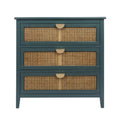 3 Drawer Cabinet Natural Rattan
