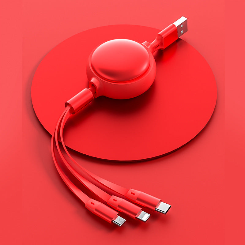 3 In1 USB Cable Micro USB Type C Cable 3 In 1 Charging Cable