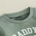 Baby Girl's 2-Piece Letter Print Sweater Set Long Sleeve Pullover And