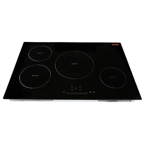 Electric Cooktop, 4 Burners, 30 Induction Stove Top, Built-in Magnetic