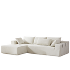 Modern Chenille Upholstered Sectional Sofa Couch Set