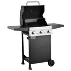 Gas Grill, 3 Burner Propane Gas Grill With Spacious 338 SQ.In Grilling