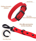 Pet Silicone Collar And Leash Set Comes With A Suitable For Small And