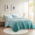 Twin Ombre Shaggy Fur Comforter Set