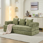 Comfy Convertible Folding Mattress Couch, Floor Sofa Bed, Chenille