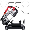 Portable Band Saw, 110V Removable Alloy Steel Base Cordless Band Saw,