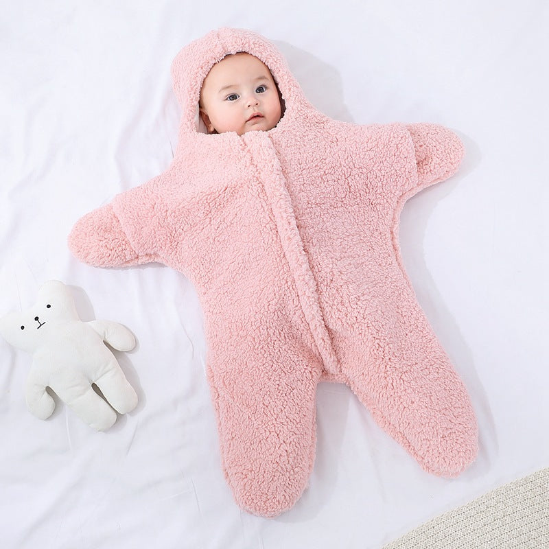 Comfortable Baby Starfish Lamb Velvet Sleeping Bag