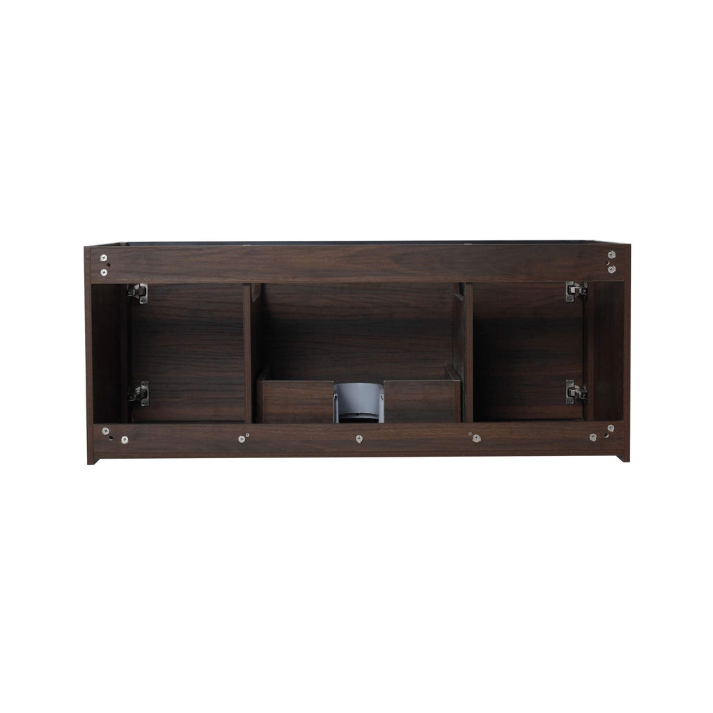 Alora Floating Walnut Bathroom Vanity With Resin Sink Soft Close Doors (SAK62941)