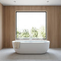 Alora 67-Inch Whirlpool Air Bath Soaking Tub With Adjustable Air Blower [No Faucet] (SAK24960)