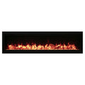 Amantii Symmetry 74" Smart Electric Fireplace With Programmable Timer And Thermostat [SYM-74] (SAK26974)