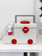 Ambulance Family First Aid Kit - Cute Medicine Lock Storage Box Organi