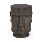 Outdoor Side Table - Easter Island Moai Statue Pedestal