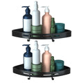 2Pcs Corner Shower Caddy Shelf Adhesive Bathroom Wall Mounted Storage