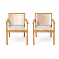 Patio Dining Chair, Comfortable Waterproof Seating (Set of 2)