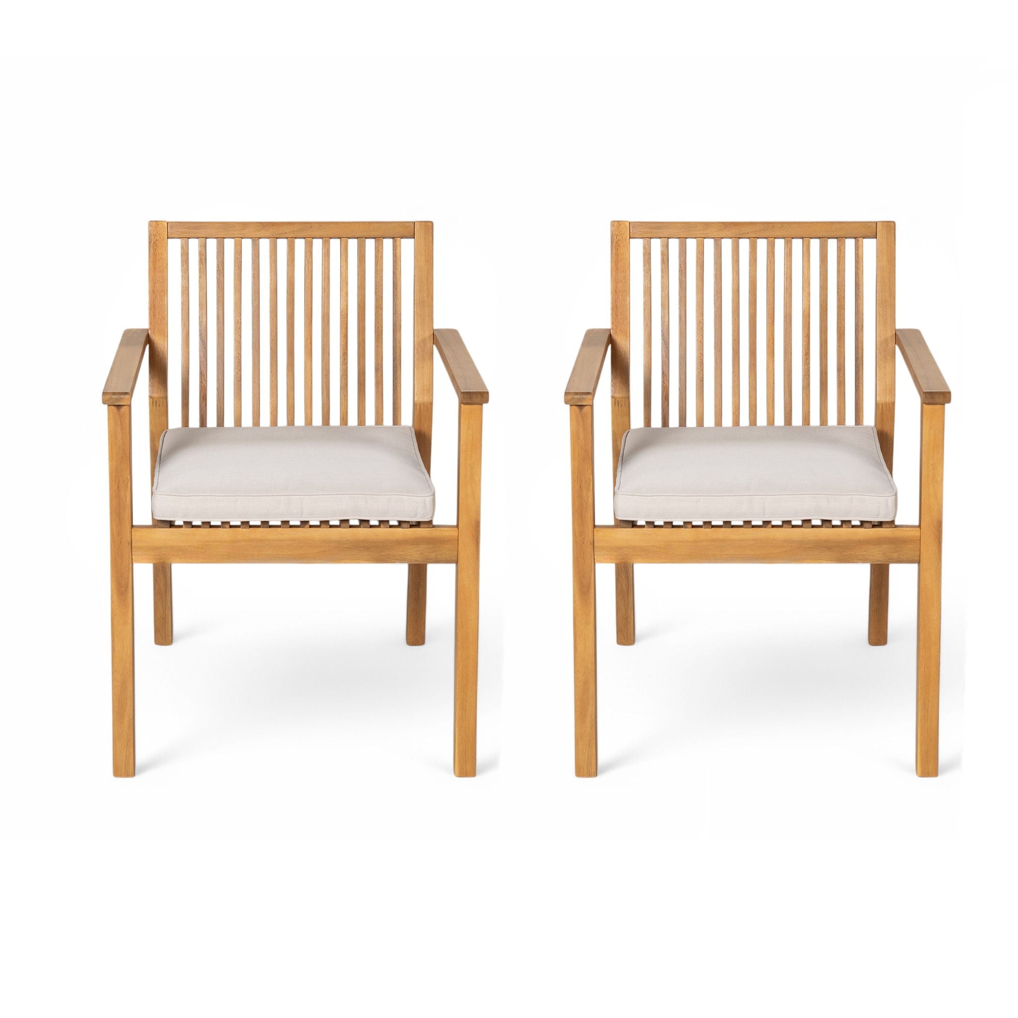 Patio Dining Chair, Comfortable Waterproof Seating (Set of 2)