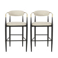 Counter Height Upholstered Barstools (Set of 2)