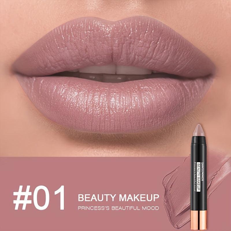 Sansummer Waterproof Lipstick Lipliner Gift Set – 6-Piece Matte Velvet