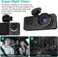 3 Channel Dash Cam, 1080P Dash Cam Front And Rear Inside, Three Way