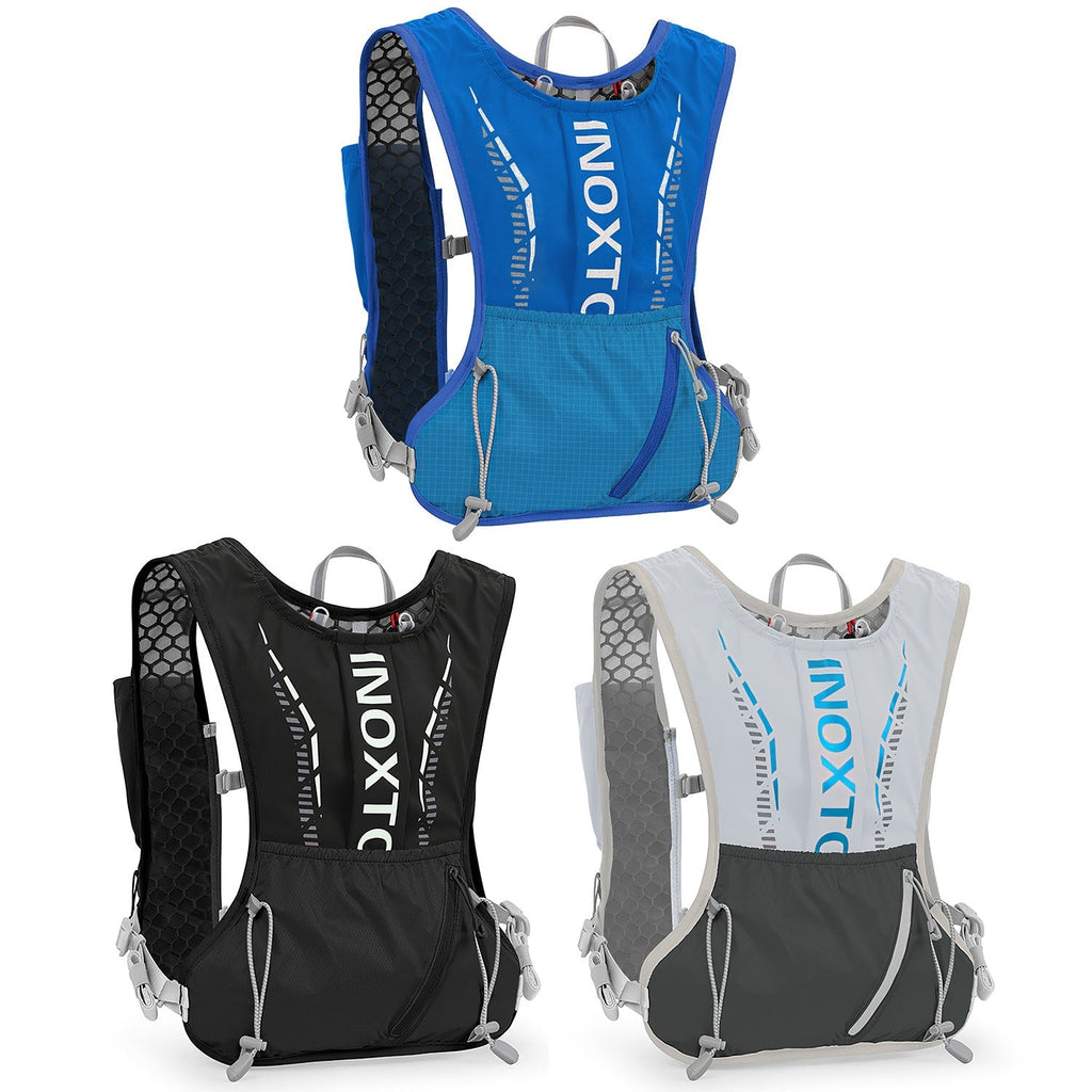 1Pc Sport Hydration Vest Running Backpack With 15oz 50oz Water Bladder