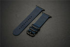 Nubuck Leather Three-Ring Pin Buckle Watch Strap