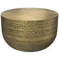 Johnsen Metal Coffee Table in Antique Gold
