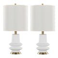 contemporary polyresin table lamp set