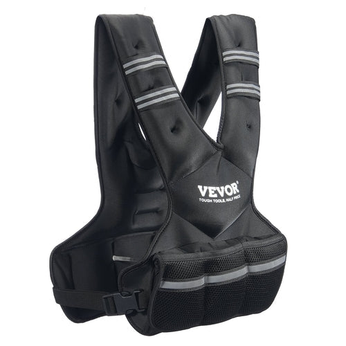 Adjustable Weighted Vest, 20-32lb Weight Vest With 6 Ironsand Weights