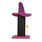 Wizard Hat Cat Scratching Post With Spring Ball Toy For Indoor Cats,