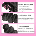 Beumax Double Drawn 12A Grade Body Wave BUNDLES with CLOSURES &