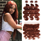 10A Grade #33 Body Wave #4 BUNDLES with CLOSURES & FRONTALS