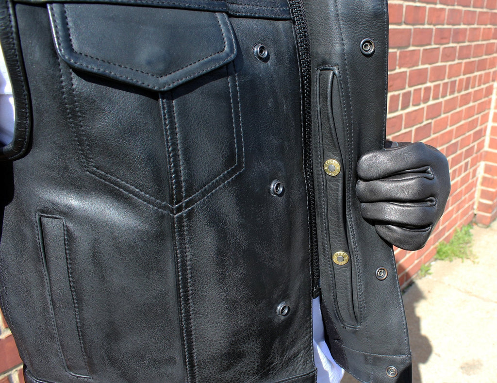 Highside - Men's Motorcycle Leather Vest