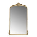 Traditional Handcrafted Over Mantle Mirror - Antique Gold