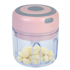 Mini Electric Garlic Chopper 8.45OZ Cordless Garlic Mincer Food