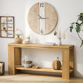 boho console table with storage