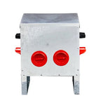 Automatic Chicken Feeder Rodent Proof, 4 Ports Large Capacity Metal