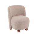 Modern Low Back Accent Upholstered Armless Living Room Chairs