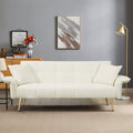 70.1" Futon Sofa Bed Convertible Double Sofa Bed with Folding Armrests