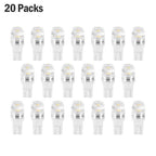 20Pcs LED Car Light Bulbs T10 2323SMD 6500K White Auto Lamps