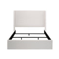 Caron Upholstered Wingback Bed with 54" High Headboard