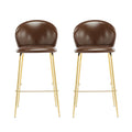 Kira Indoor Upholstered Bar Stool Set of 2
