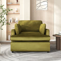 Mirod Oversized Velvet Accent Chair with Armrest Cushions