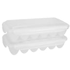 2Pcs Plastic Egg Holder Stackable Egg Storage Box Egg Rack For