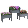 3 Tier Raised Garden Bed Freestanding Planter Box for Vegetables,