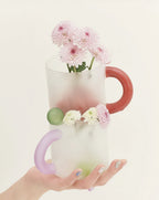 Candy Mug - Handblown Whimsical Dopamine Coffee Tea Cup