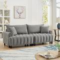 83'' Futon Sofa Bed with Polyester Fabric and Adjustable Backrest
