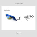 Cute Bird Design Cat Teaser Toy, SimulationParrot Cat Teaser Toy,