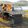 GigaTech 3 Burner Stainless Steel Propane Grill with Side Burner